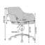 Chaise de bureau polyvalente et réglable avec pieds en métal et roulettes lisses pour un confort accru-289059805