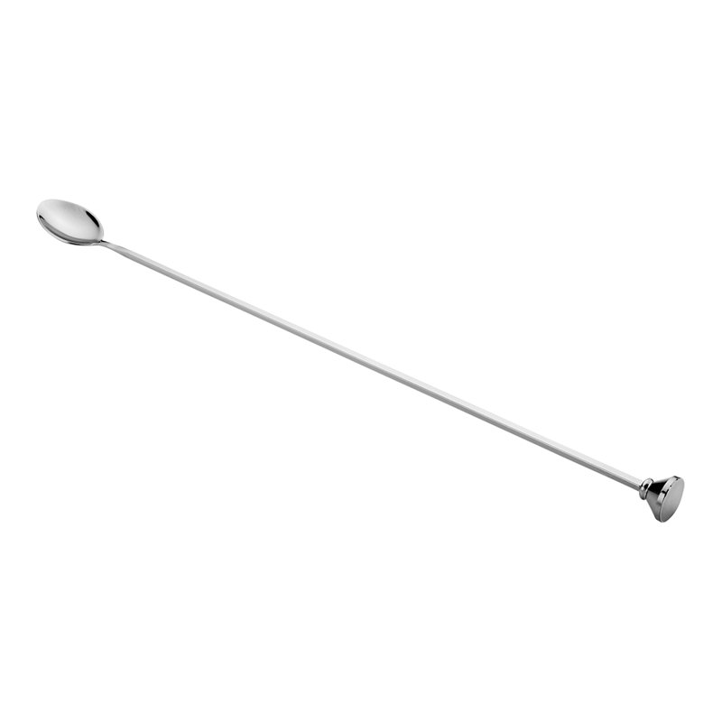 Cuillère à café en acier inoxydable Bar Lux - 16 po x 1 1/4 po x 3/4 po - 1 boîte, Noir