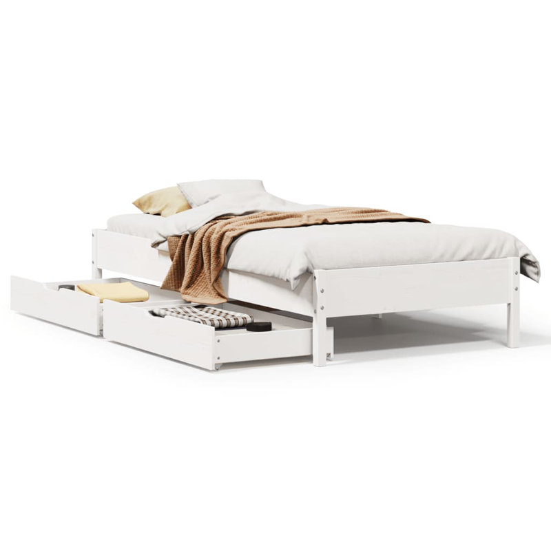 Chapelcrest Solid Wood Storage Bed, Single (3'), White