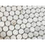 1" x 1" Marble Penney Round Mosaic Wall & Floor Tile-56458512