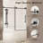 Shower Door With 1/4" (6 Mm) Clear Tempered Glass, Proof Film, Matte Black Stainless Steel Handle, 56 - 60" W X H, Quiet And Efficient Operation For Bathroom Smooth Silent Movement