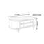 Table basse ovale de rangement American-style