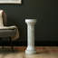 Derrico 65cm Antique White Terracotta Pillar For Tabletop Living Room Decoration Modern Home Accent Piece