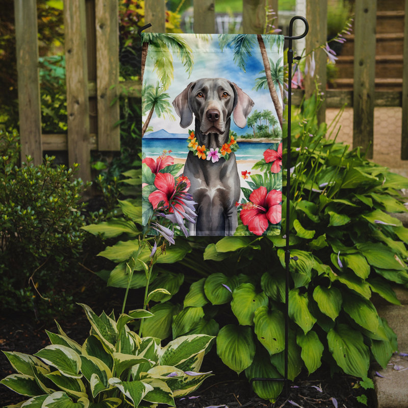 Drapeau de jardin en polyester double face H 15,5 po x l 11,25 po