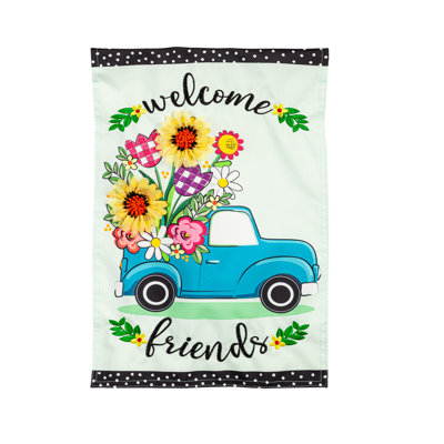 Saadiah Double Sided 18'' H x 12.5'' W Polyester Garden Flag