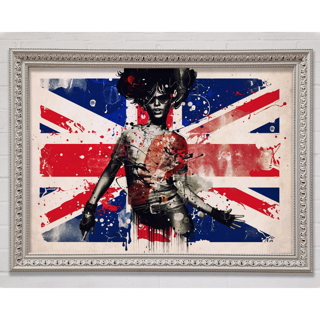 Union Jack Woman - Druck