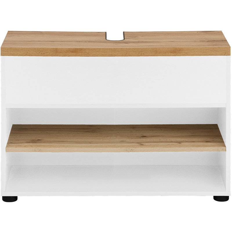 Nicayla 57cm Kitchen Pantry, White/Oak