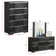 Andehsha 4 Piece Wooden Eastern King Panel Bedroom Set In Black Finish