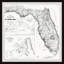 The State of Florida II - Reproduction d'art graphique sur papier encadré-1276300611