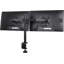 Mount-It! Full Motion Adjustable Dual Monitor Mount Fits 2 Computer Screens 17 - 32 in. with C-Clamp