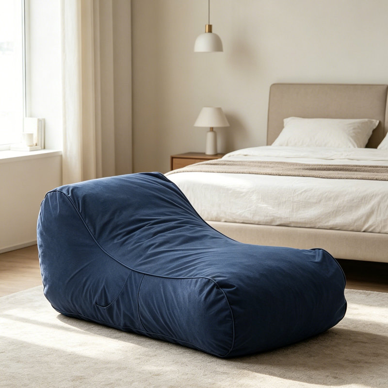 1 Seater Sofa, Navy Blue