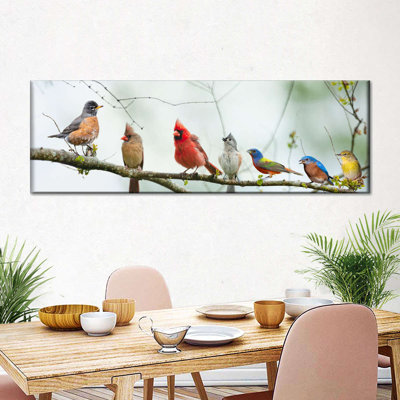 Gathering Of Birds Canvas Print