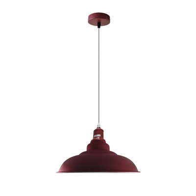 1 - Light Red Single Pendant