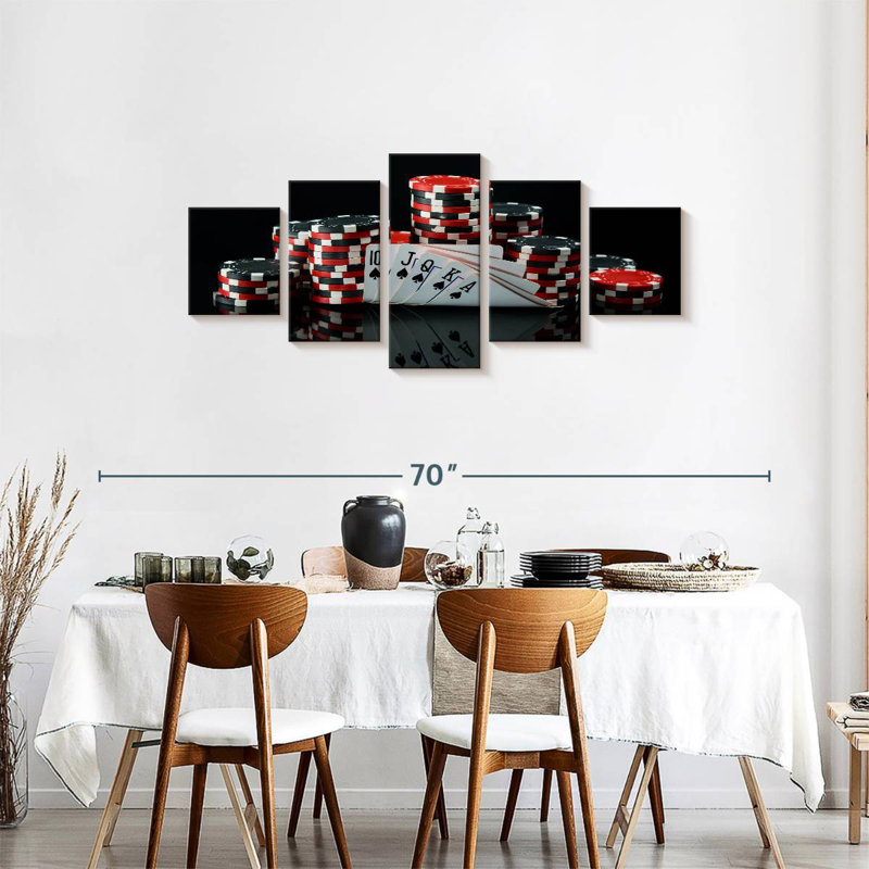 Senne Spade Royal Flush, 24" H x 55" W