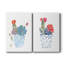 Cactus et fleurs succulentes I - Toile tendue avec châssis de qualité supérieure - Prêt à être accroché-662858786