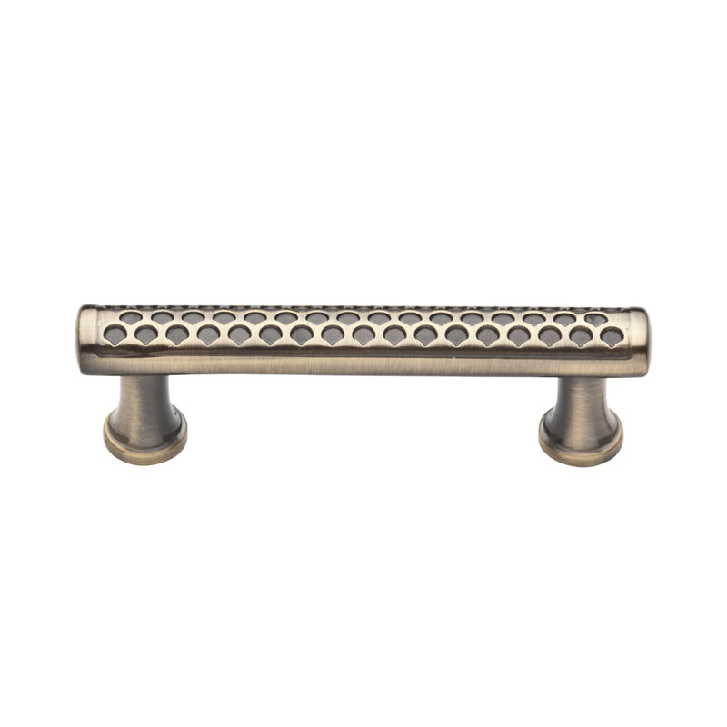 Couture 3" Center to Center Bar Pull, Satin Brass and Black