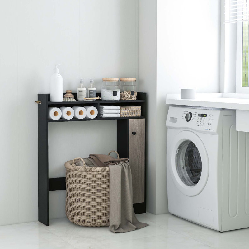 Rangement pour salle de bain Mahnur, Noir
