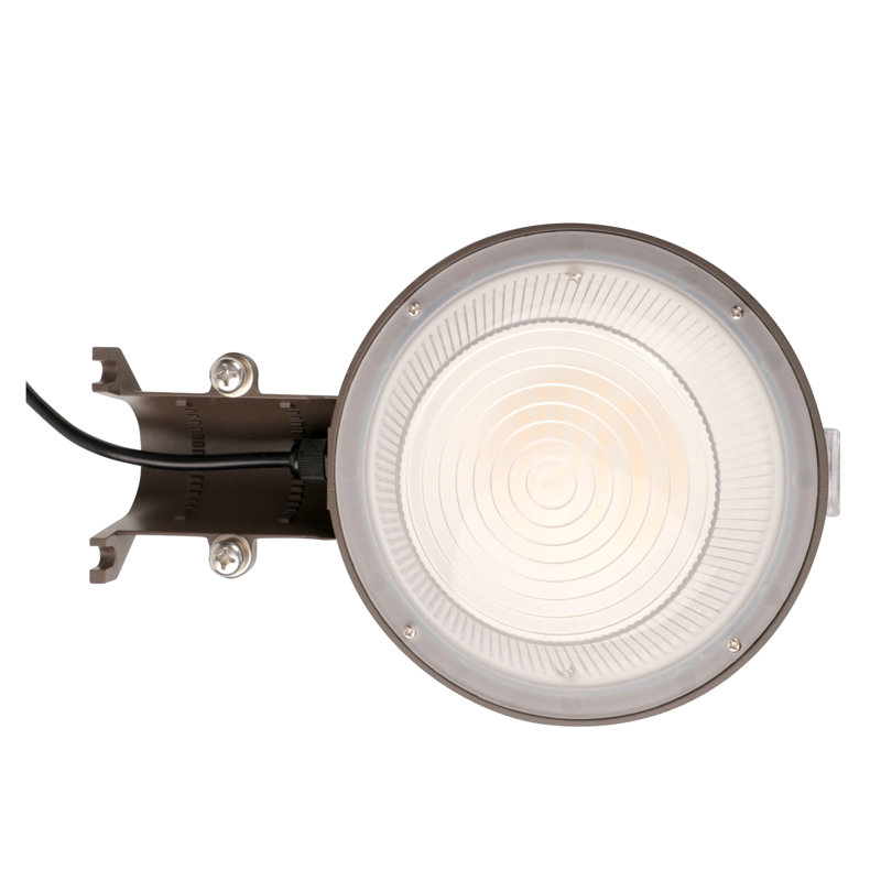 Pinegreen Matte Brown LED Dusk-to-Dawn Outdoor Floodlight