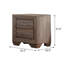 Ensemble de chambre à coucher 4 pièces Bynaker en taupe délavé-828302438