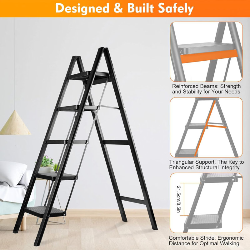 5-Step Folding Step Ladder