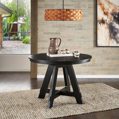 Cipolla Wood Finish Extendable Round Dining Table - 42"-60"