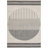 Abstract Machine Woven Polyproylene Area Rug in Beige-91884291