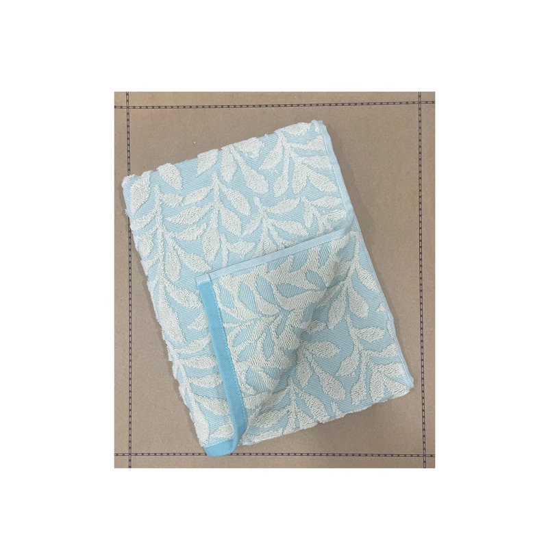 Simple serviette Chestirad, Turquoise / blanc