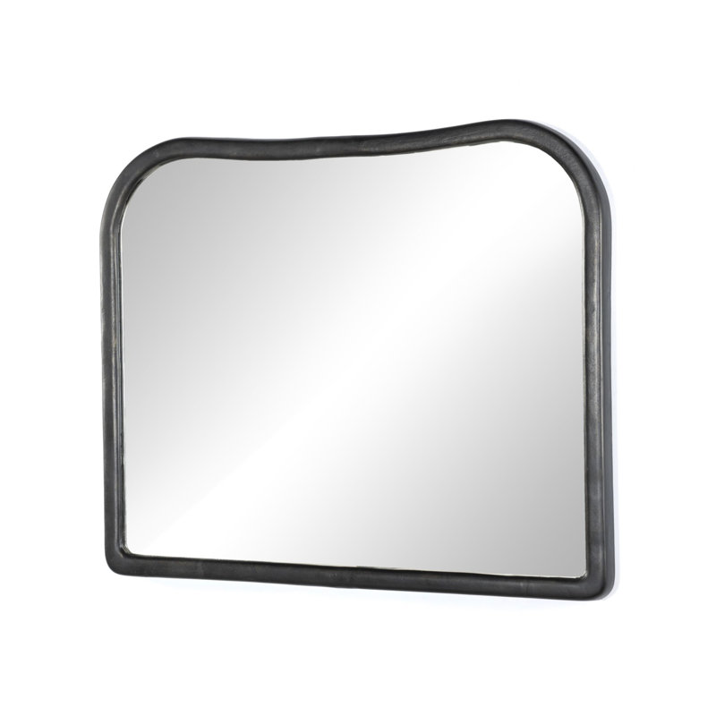 Patz Mantel Mirror, Black Antique