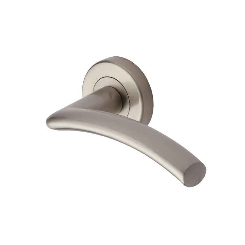 Heritage Brass Centaur Door Handle Kit, Satin Nickel