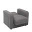 Fauteuil rembourré convertible avec rangement