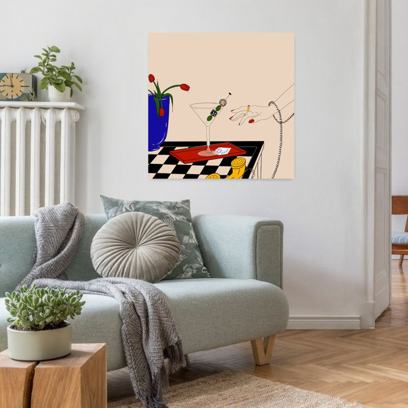 Art contemporain tulipe contemporaine, H 32 po x l 32 po
