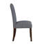 Ensemble de 2 chaises d'appoint Keya, polyester gris, brun brossé-126034602