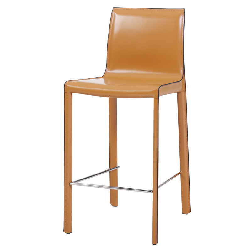Willesden Upholstered Counter Stool, Chestnut, Counter Stool (26" Seat Height)