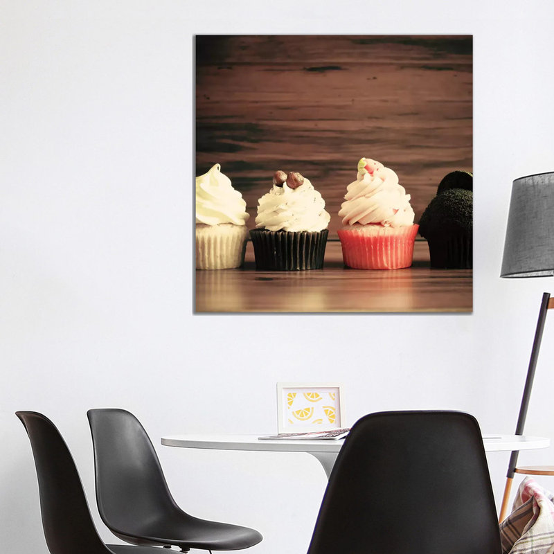 Autumn Cupcakes by Caroline Mint - Wrapped Canvas Painting, 93.98 cm H x 93.98 cm W x 3.175 cm D