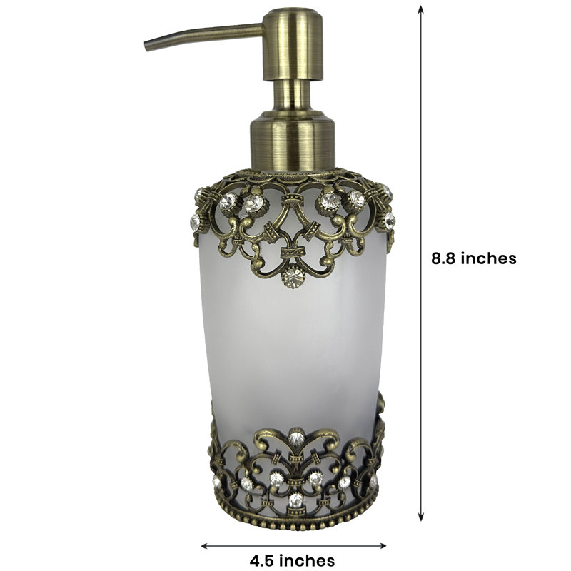 Distributeur de savon en verre givré Amara