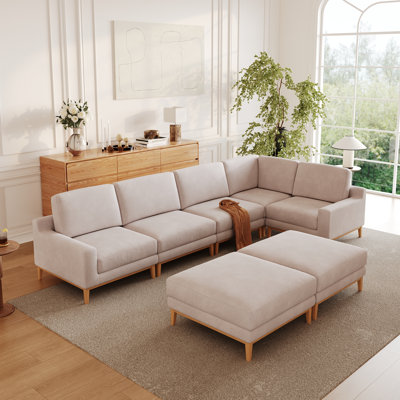 Bourbeau Upholstered Sectional Reversible