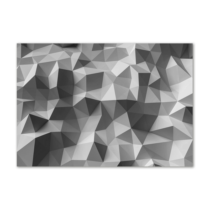 Abstraction triangles 1 Piece Wrapped Canvas Wall Art