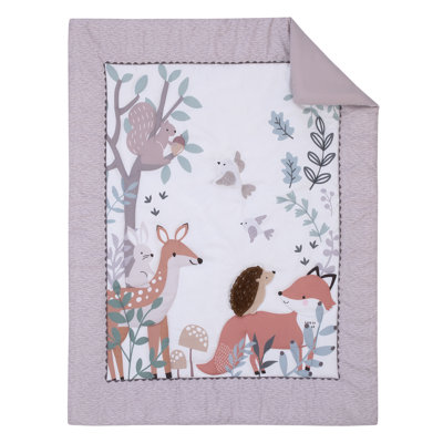 Little Love by NoJo Woodland Meadow 3 Piece Crib Bedding Set