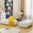Premium Memory Foam Bean Bag Sofa with Ottoman-1104814671
