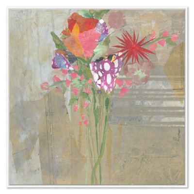 Wildflowers On Beige Painting by Jill Krasner
