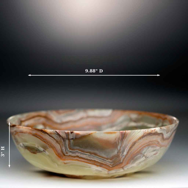 Bol en onyx sculpté à la main