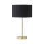 Dadiva Brushed Chrome Stem Table Lamp with Velvet Reni Shade-438168489-412353856-412353858