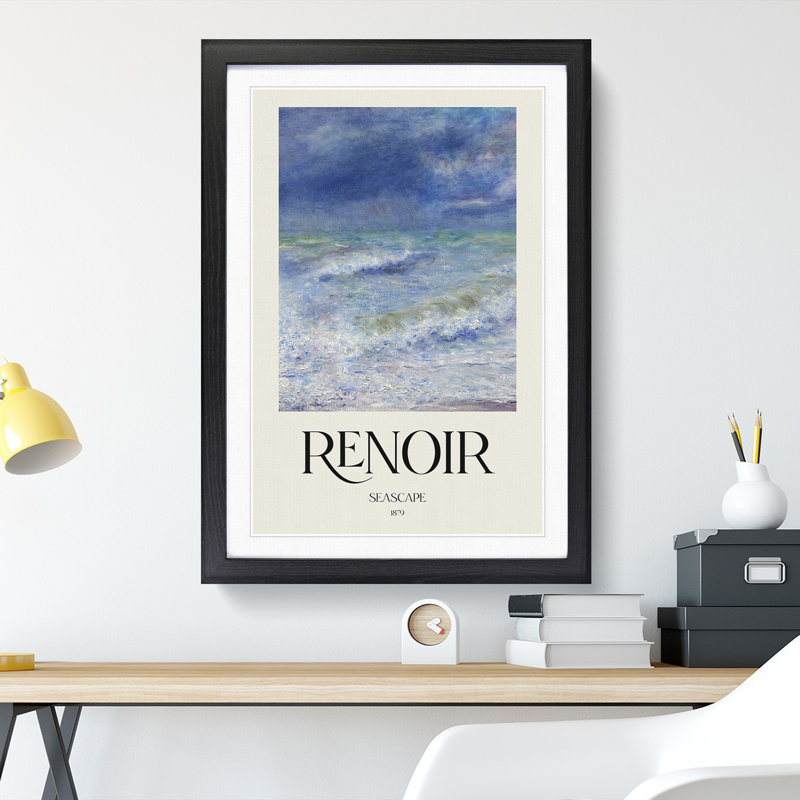 Seascape by Pierre-Auguste Renoir - Picture Frame Graphic Art, 65cm H x 48cm W x 2cm D
