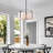 4-light Natural Alabaster Drum Chandelier-970318271