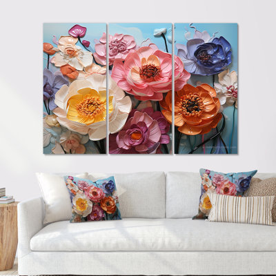 «Flower Field Of Ranunculus», impression d'art mural