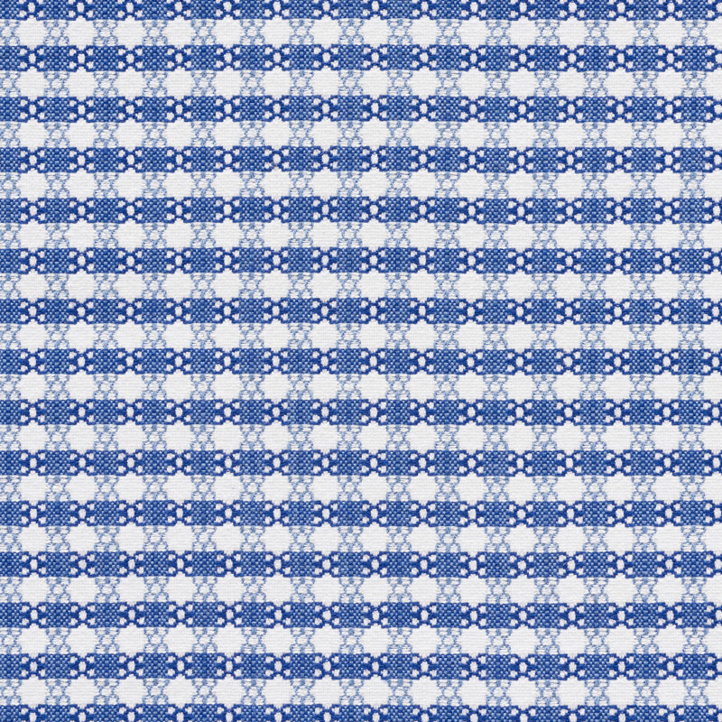 Tissu Checkmate, Bleu