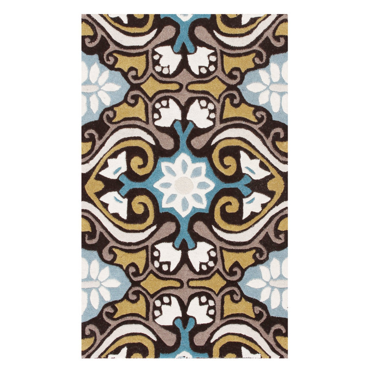 Amory Hand Tufted Wool Damask Rug