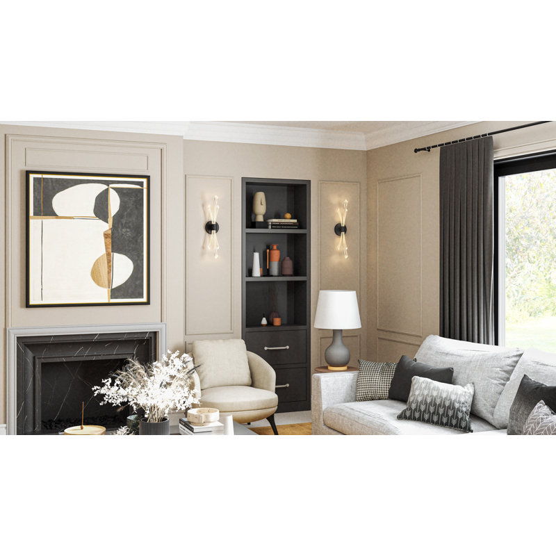 Cecily Integrated LED  Wall Sconce, Matte Black