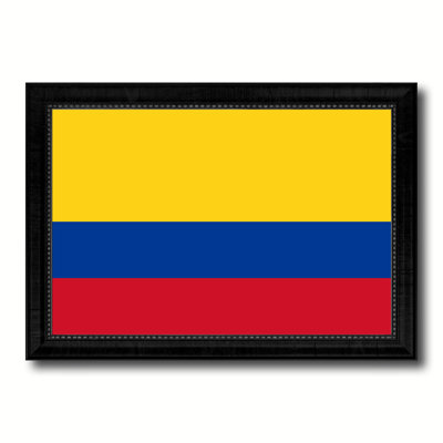 Colombia Country Flag Print on Canvas
