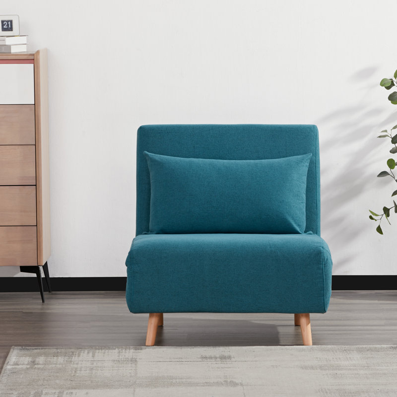Arnuad Futon Chair, Peacock Blue